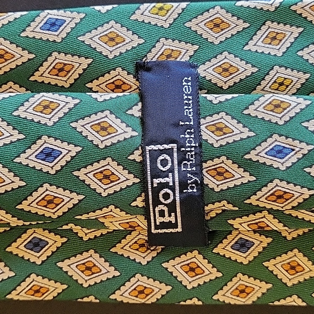 Men's Polo by Ralph Lauren Tie - (Vintage Item!) 100% Silk! - Picture 2 of 6